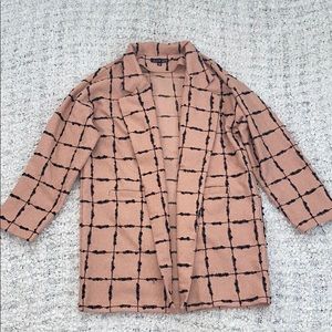 Pink and Black Patterned Coat